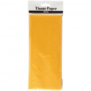 Silkespapper, gul, 50x70 cm, 17 g, 10 ark/ 1 förp.
