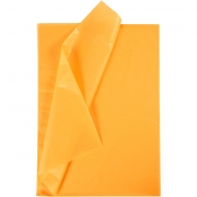 Silkespapper, gul, 50x70 cm, 17 g, 25 ark/ 1 förp.