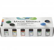 Magisk marmorfärg, standardfärger, 6x20 ml/ 1 förp.
