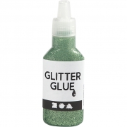 Glitterlim, grön, 25 ml/ 1 flaska
