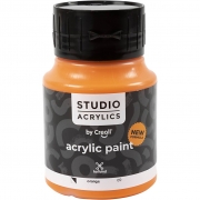 Creall Studio akrylfärg, semi opaque, orange (09), 500 ml/ 1 flaska