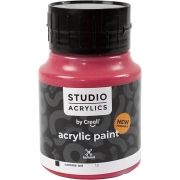 Creall Studio akrylfärg, täckande, carmine red (12), 500 ml/ 1 flaska