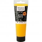 Creall Studio akrylfärg, semi opaque, warm yellow (07), 120 ml/ 1 flaska
