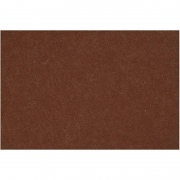 Hobbyfilt, brun, 42x60 cm, tjocklek 3 mm, 1 ark