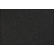Hobbyfilt, svart, 42x60 cm, tjocklek 3 mm, 1 ark