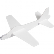 Flygplan, vit, L: 19 cm, B: 17,5 cm, 2 st./ 1 förp.