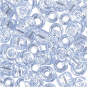 Rocaipärlor, ljusblå, Dia. 1,7 mm, stl. 15/0 , Hålstl. 0,5-0,8 mm, 25 g/ 1 förp.