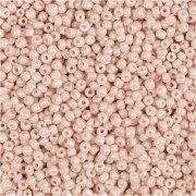 Rocaillepärlor, Dia. 1,7 mm, stl. 15/0 , Hålstl. 0,5-0,8 mm, dusty rose, 25 g/ 1 förp.
