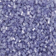 Rocaipärlor, transparent lila, 2-cut, Dia. 1,7 mm, stl. 15/0 , Hålstl. 0,5 mm, 25 g/ 1 förp.
