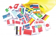 28 flaggor att placera ut i rätt världsdel