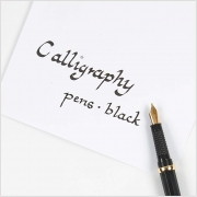 Kalligrafipennor, nybörjarset, svart, B: 0,85-1,6 mm, 1 set