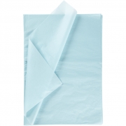 Silkespapper, ljusblå, 50x70 cm, 17 g, 10 ark/ 1 förp.