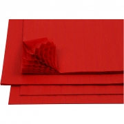 Dragspelspapper, röd, 28x17,8 cm, 8 ark/ 1 förp.