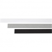 Quilling strimlor, svart, grå, vit, L: 78 cm, B: 5 mm, 120 g, 100 st./ 1 förp.
