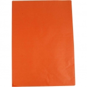 Silkespapper, orange, 50x70 cm, 17 g, 25 ark/ 1 förp.