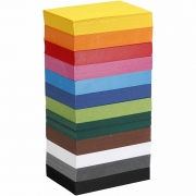 Creativ kartong, mixade färger, A6, 105x148 mm, 180 g, 12x100 ark/ 1 förp.