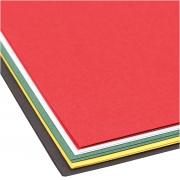 Färgad kartong, mixade färger, 210-220 g, 5x2 ark/ 1 förp.