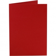 Kort, röd, kortstl. 10,5x15 cm, 220 g, 10 st./ 1 förp.