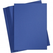 Färgad kartong, mörkblå, A4, 210x297 mm, 180 g, 100 ark/ 1 förp.