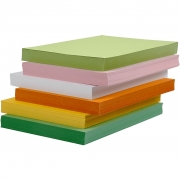 Färgad kartong, ljusgrön, A4, 210x297 mm, 180 g, 100 ark/ 1 förp.