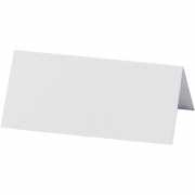 Bordskort, vit, stl. 9x4 cm, 220 g, 10 st./ 1 förp.