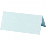 Placeringskort, ljusblå, stl. 9x4 cm, 220 g, 10 st./ 1 förp.