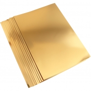 Metallkartong, guld, A2, 420x600 mm, 280 g, 10 ark/ 1 förp.