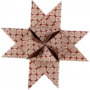 Stjärnstrimlor, röd, vit, L: 100 cm, Dia. 18 cm, B: 40 mm, 40 strimlor/ 1 förp.