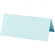 Placeringskort, ljusblå, stl. 9x4 cm, 220 g, 20 st./ 1 förp.