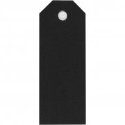 Hängetiketter, svart, stl. 3x8 cm, 220 g, 20 st./ 1 förp.