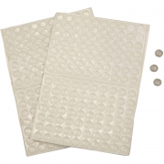 Silicone dots, H: 1,5 mm, Dia. 8 mm, 300 st./ 1 förp.