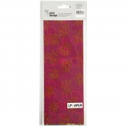 Decoupagepapper, glade färger, 25x35 cm, 17 g, 4x2 ark/ 1 förp.