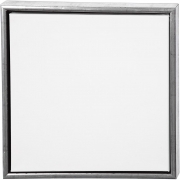 ArtistLine Canvas med ram, antiksilver, vit, djup 3 cm, stl. 44x44 cm, 360 g, 1 st.