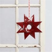 Origamipapper, röd, stl. 10x10 cm, 128 g, 20 ark/ 1 förp.
