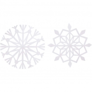 Snöflinga, vit, Dia. 14 cm, 100 g, 16 st./ 1 förp.