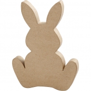 Hare, H: 25 cm, djup 2,5 cm, 1 st.
