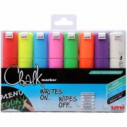 Chalk Marker, mixade färger, spets 8 mm, 8 st./ 1 förp.