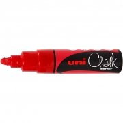 Chalk Marker, röd, spets 8 mm, 1 st.
