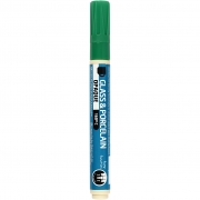 Porslin- och glaspenna, grön, spets 2-4 mm, täckande, 1 st.