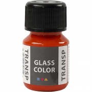 Glasfärg transparent, orange, 30 ml/ 1 flaska