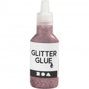 Glitterlim, rosa, 25 ml/ 1 flaska