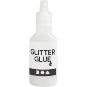 Glitterlim, holografiskt vit, 25 ml/ 1 flaska
