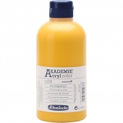 Schmincke AKADEMIE® Acryl color , chrome yellow hue (225), semi transparent, 500 ml/ 1 flaska