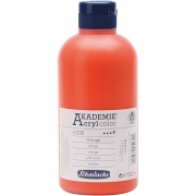 Schmincke AKADEMIE® Acryl color , orange (230), semi transparent, 500 ml/ 1 flaska