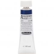 Schmincke AKADEMIE® Acryl color , cobalt blue hue deep (443), täckande, 60 ml/ 1 flaska