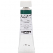 Schmincke AKADEMIE® Acryl color , phthalo green (551), transparent, 60 ml/ 1 flaska