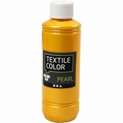 Textile Color, gul, pärlemor, 250 ml/ 1 flaska