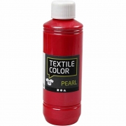 Textile Color, röd, pärlemor, 250 ml/ 1 flaska