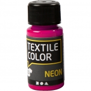 Textile Color textilfärg, neonrosa, 50 ml/ 1 flaska