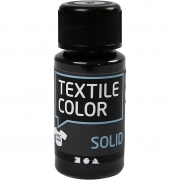 Textile Solid textilfärg, svart, täckande, 50 ml/ 1 flaska